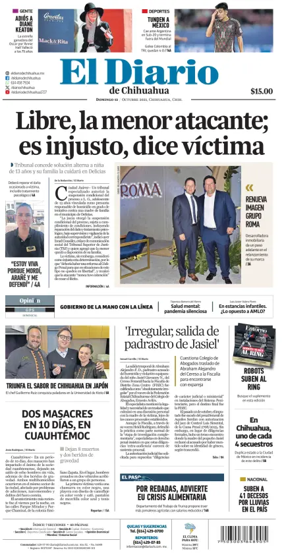 Cover of El Diario de Chihuahua