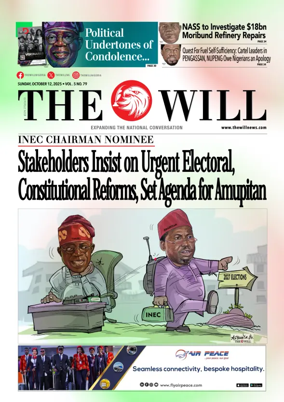 Cover of THEWILL NEWSPAPER