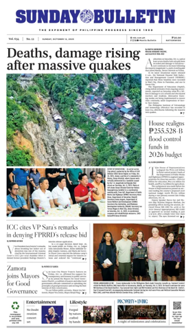 Cover of Manila Bulletin