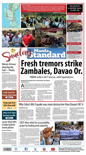 Cover of Manila Standard