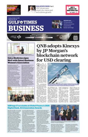 Cover of Gulf Times Business