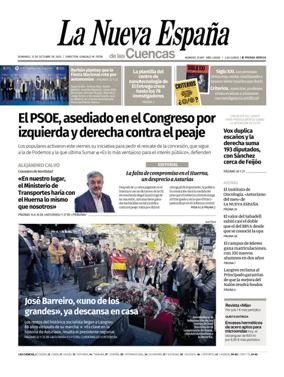 Cover of La Nueva España (Cuencas)
