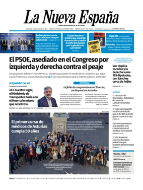 Cover of La Nueva España (Oviedo)