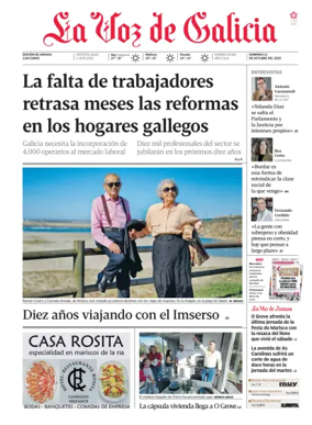 Cover of La Voz de Galicia (Arousa)