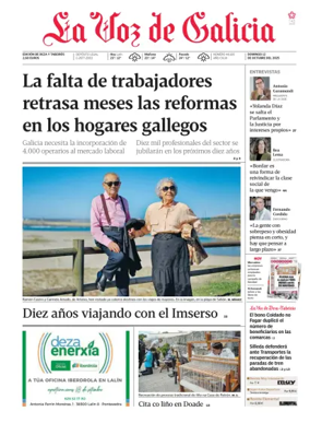 Cover of La Voz de Galicia (Deza)