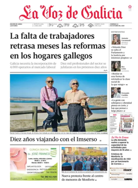 Cover of La Voz de Galicia (Monforte)