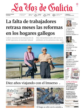 Cover of La Voz de Galicia (Ourense)