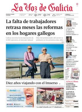 Cover of La Voz de Galicia (Viveiro)