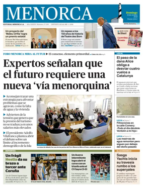 Cover of Menorca Diario Insular