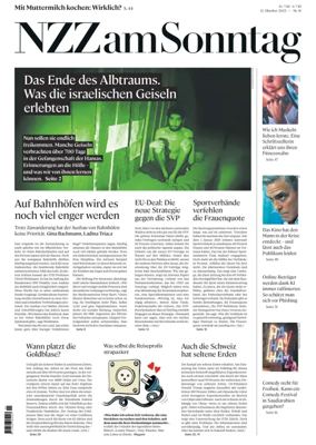 Cover of Neue Zurcher Zeitung Sunday