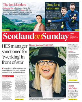 Cover of Scotland on Sunday