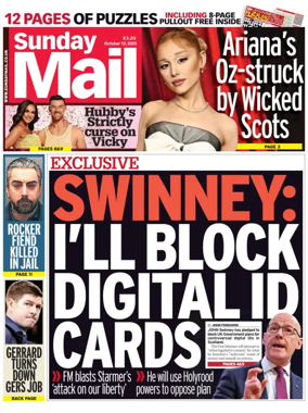 Cover of Sunday Mail (UK)