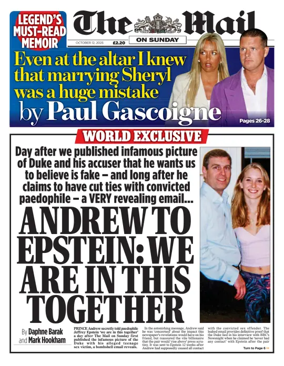 Cover of The Mail on Sunday
