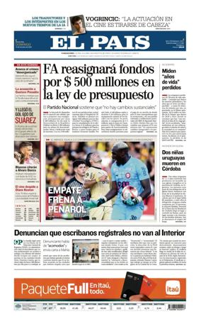 Cover of El Pais (Uruguay)