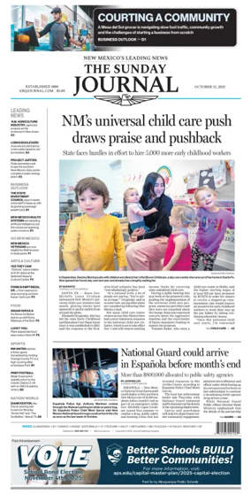 Cover of Albuquerque Journal