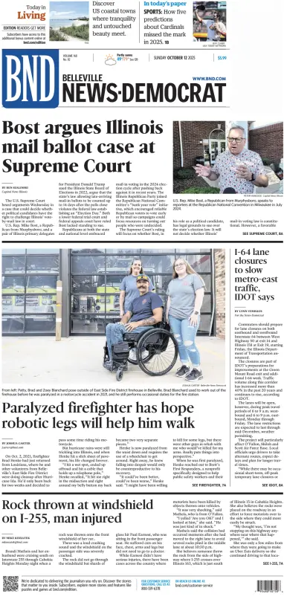 Cover of Belleville News-Democrat (Sunday)