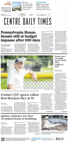 Cover of Centre Daily Times (Sunday)