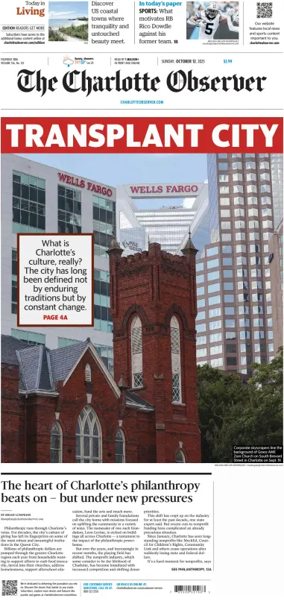 Cover of The Charlotte Observer (Sunday)