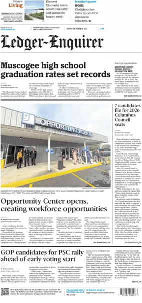 Cover of Ledger-Enquirer (Sunday)