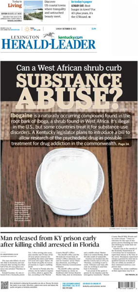 Cover of Lexington Herald-Leader (Sunday)