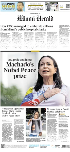 Cover of Miami Herald (Sunday)