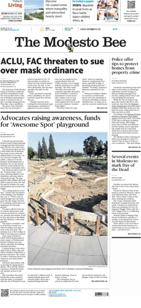 Cover of The Modesto Bee (Sunday)