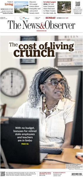 Cover of The News & Observer (Sunday)