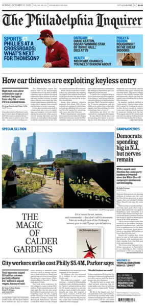 Cover of The Philadelphia Inquirer