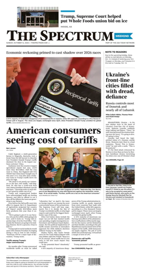 Cover of The Spectrum & Daily News