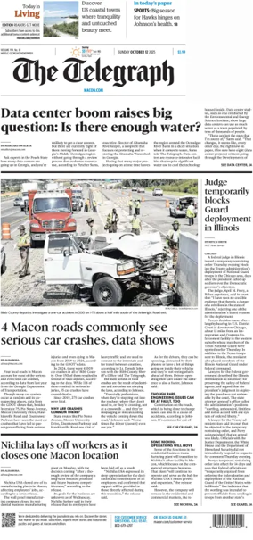 Cover of The Telegraph (Macon) (Sunday)