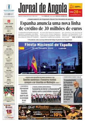 Cover of Jornal de Angola