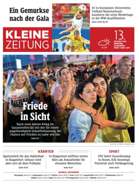 Cover of Kleine Zeitung Kaernten
