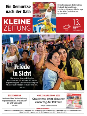 Cover of Kleine Zeitung Steiermark