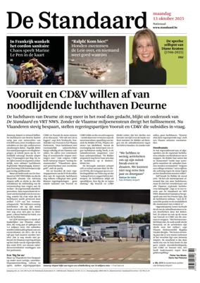 Cover of De Standaard