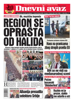 Cover of Dnevni avaz