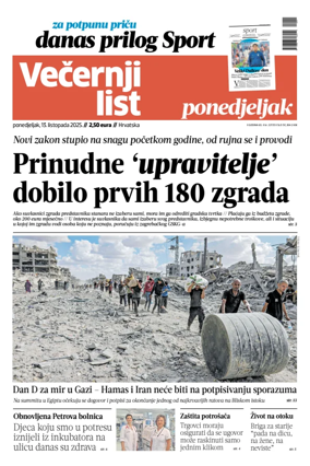 Cover of Vecernji list - Hrvatska
