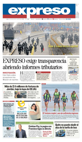 Cover of Diario Expreso