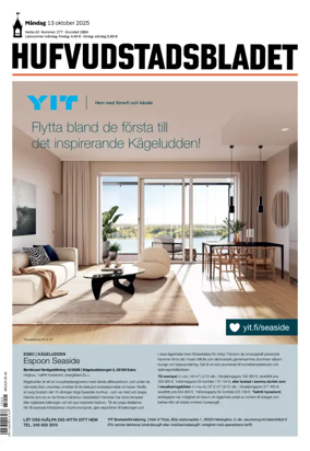 Cover of Hufvudstadsbladet