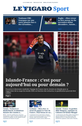 Cover of Le Figaro Sport
