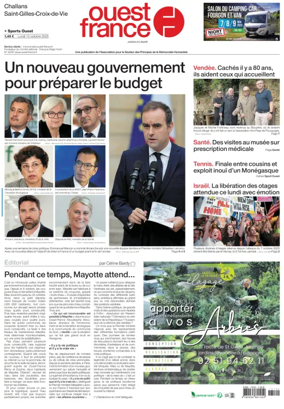 Cover of Ouest France (Challans / Saint-Gilles-Croix-de-Vie)