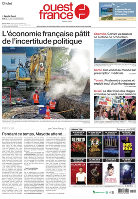 Cover of Ouest France (Cholet)