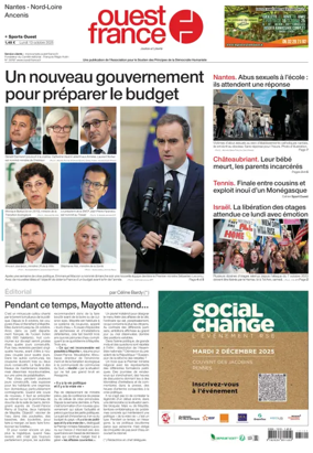 Cover of Ouest France (Nantes / Nord-Loire)
