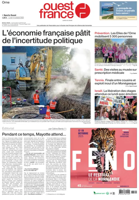 Cover of Ouest France (Orne)