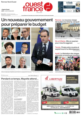 Cover of Ouest France (Rennes Nord)