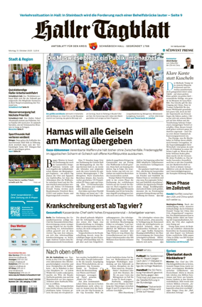 Cover of Haller Tagblatt