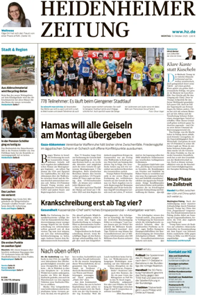 Cover of Heidenheimer Zeitung