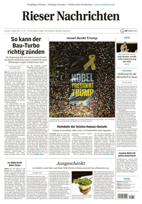 Cover of Rieser Nachrichten