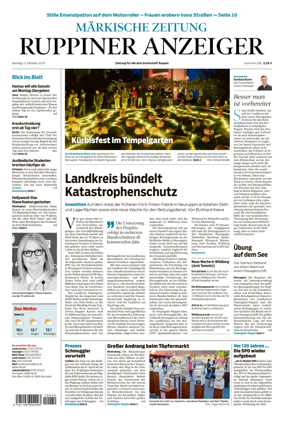 Cover of Ruppiner Anzeiger