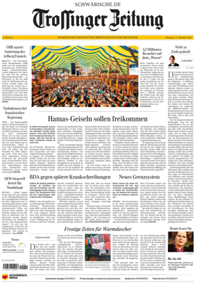 Cover of Trossinger Zeitung