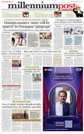 Cover of Millennium Post (Kolkata)